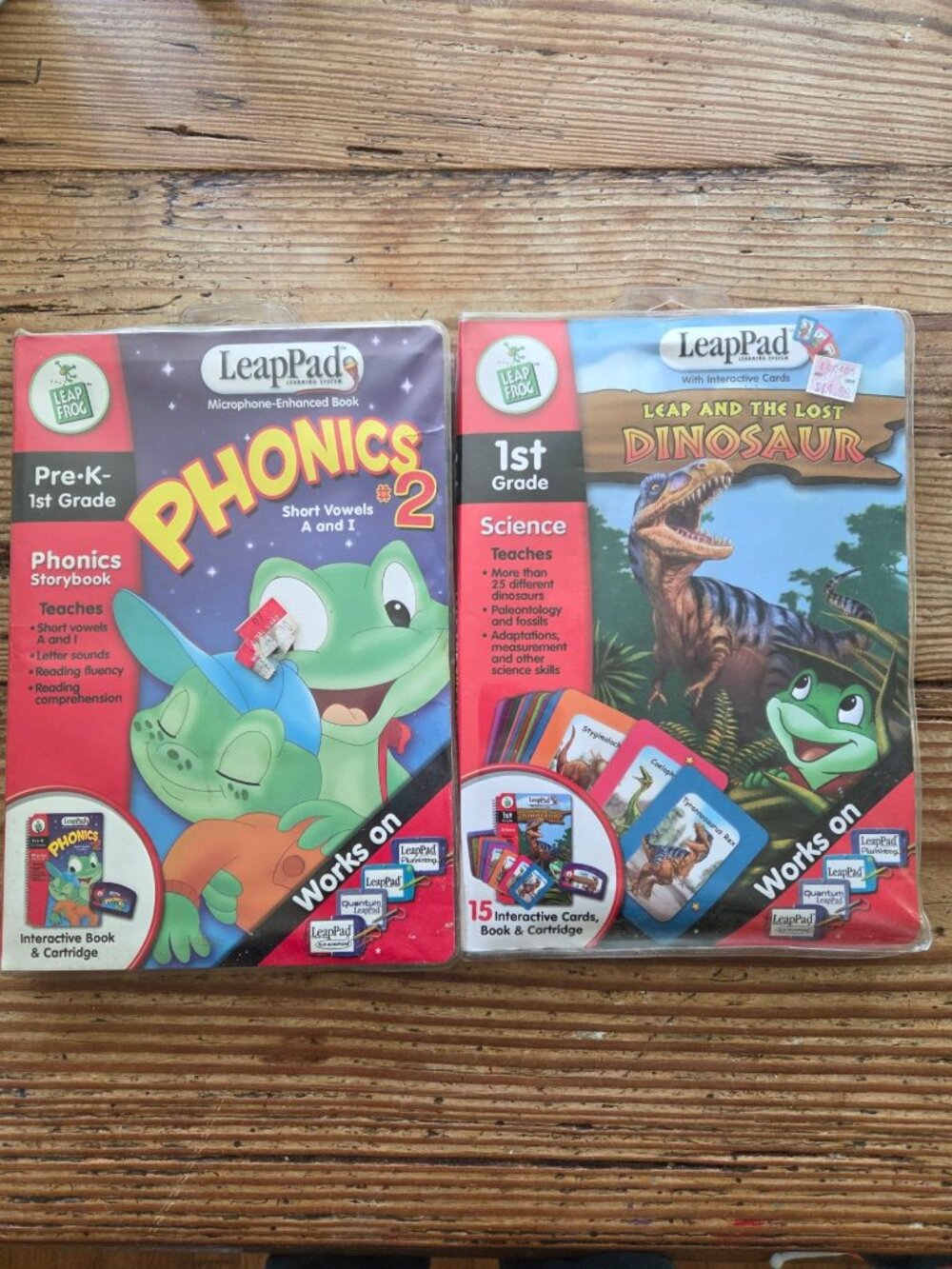 LeapFrog LeapPad Interactive Book Cartridges Phonics Th Lost Dinosaur Pre-K-1st